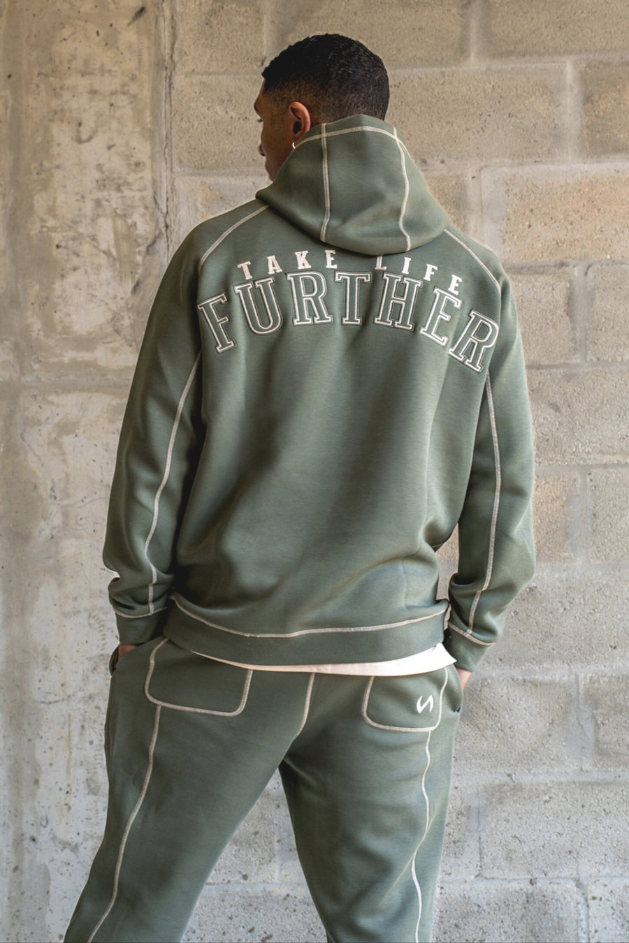 Scuba Tech Contrast Stitch Hoodie