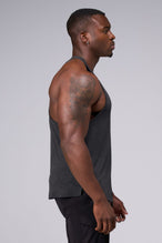 Side View Of Tactic Performance Bamboo Tank in Dark Heather Color