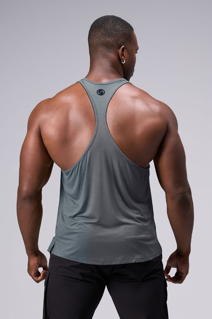 Back View Of Tactic Performance Bamboo Tank in Mineral