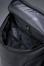 Black Apex Backpack with interior mesh organization, key clip, and padded laptop compartment by TLF Apparel – detail view 