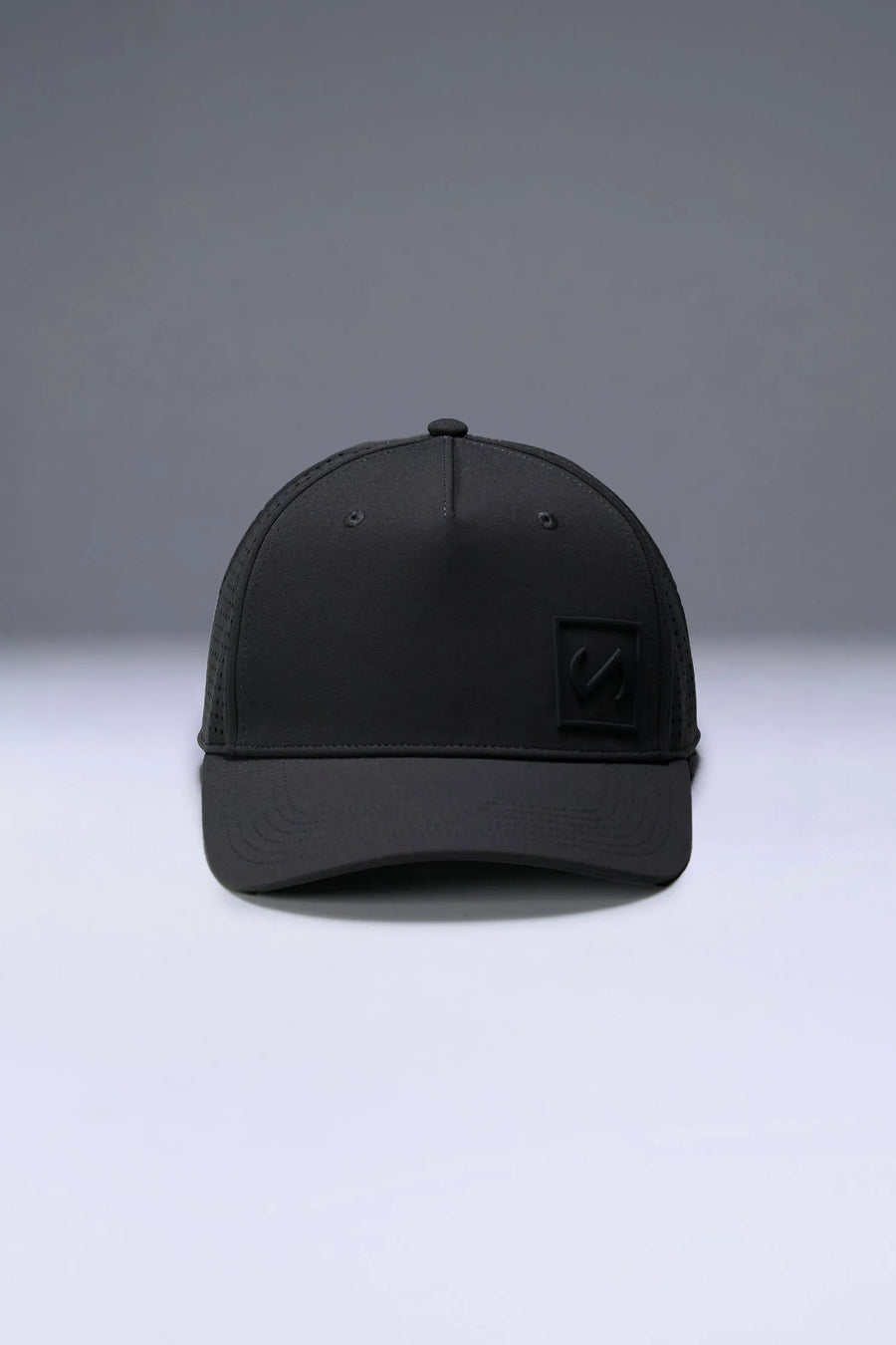 Black Aero Core Performance Gym Hat with moisture-wicking, anti-microbial sweatband for all-day comfort by TLF Apparel – interior detail view 
