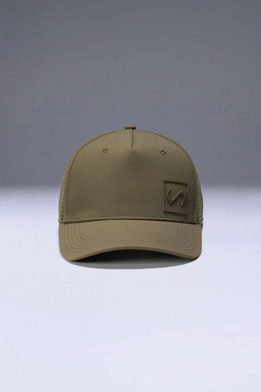 Falcon Aero Core Performance Gym Hat with laser ventilation, water-repellent fabric and structured snapback fit by TLF Apparel – interior detail view 