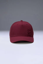 Wine Aero Core Performance Gym Hat with laser ventilation, water-repellent fabric and structured snapback fit by TLF Apparel – interior detail view 