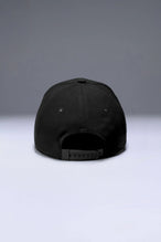 Black Flex Grid Cross Weights Rope Hat with adjustable snapback closure and structured athletic fit by TLF Apparel – back view 