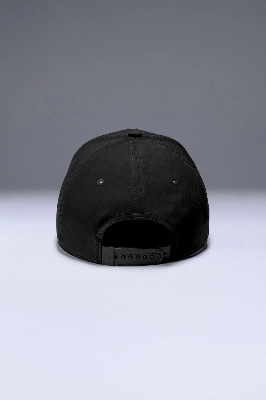 Black Flex Grid Cross Weights Rope Hat with adjustable snapback closure and structured athletic fit by TLF Apparel – back view 