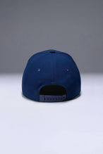 Blue Flex Grid Cross Weights Rope Hat with adjustable snapback closure and structured athletic fit by TLF Apparel – back view 