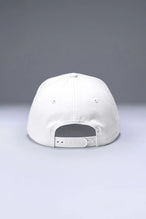 White Flex Grid Cross Weights Rope Hat with adjustable snapback closure and structured athletic fit by TLF Apparel – back view 