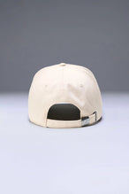 Oat Milk/Sage Classic Further Cotton Hat with adjustable self strap metal buckle closure and classic 6-panel construction by TLF Apparel – back view 