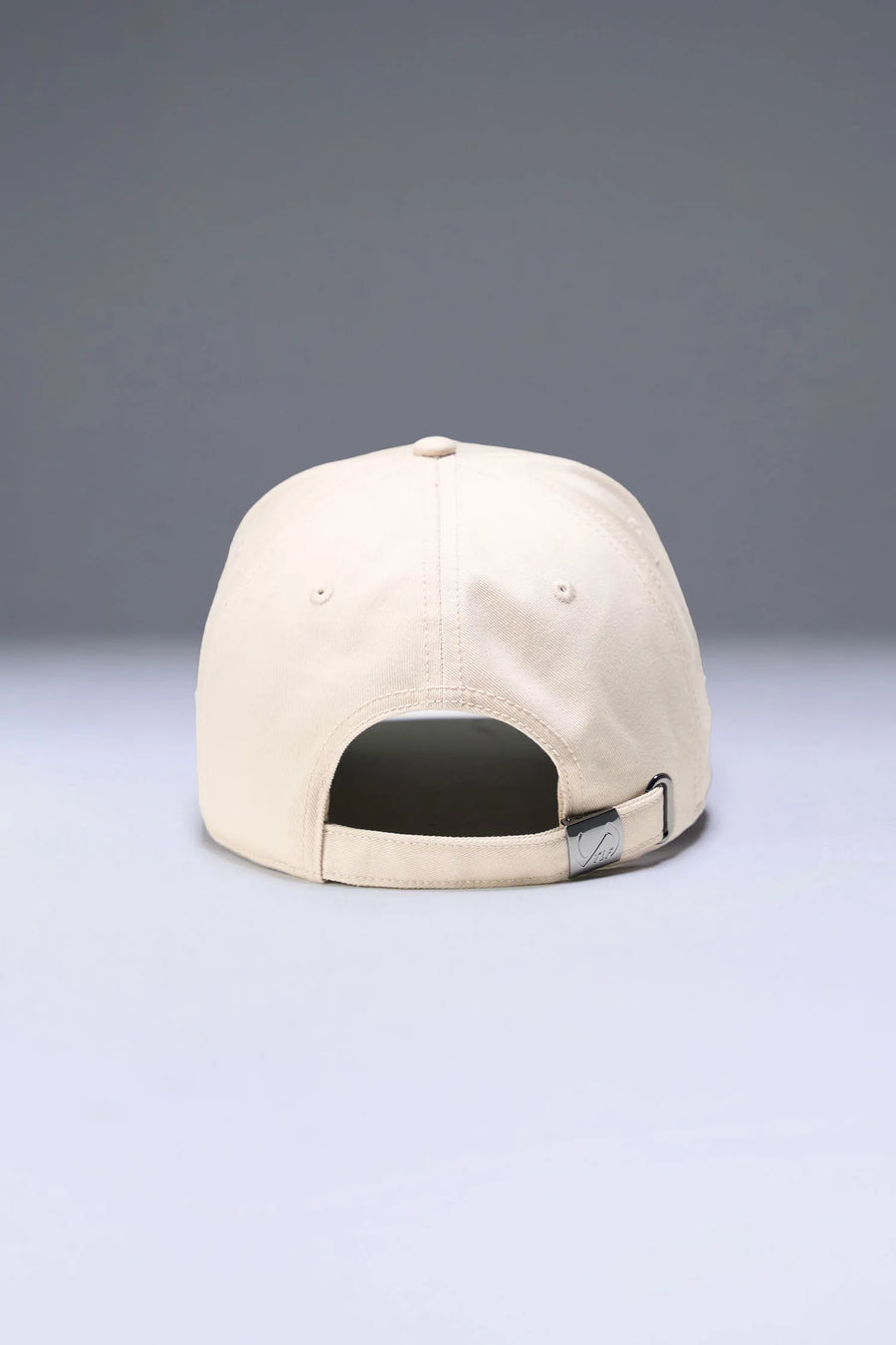 Oat Milk/Sage Classic Further Cotton Hat with adjustable self strap metal buckle closure and classic 6-panel construction by TLF Apparel – back view 
