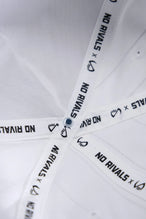 White Further Club Cottom Hat showing Take Life Further full club embroidery and cotton twill fabric detail by TLF Apparel – detail view