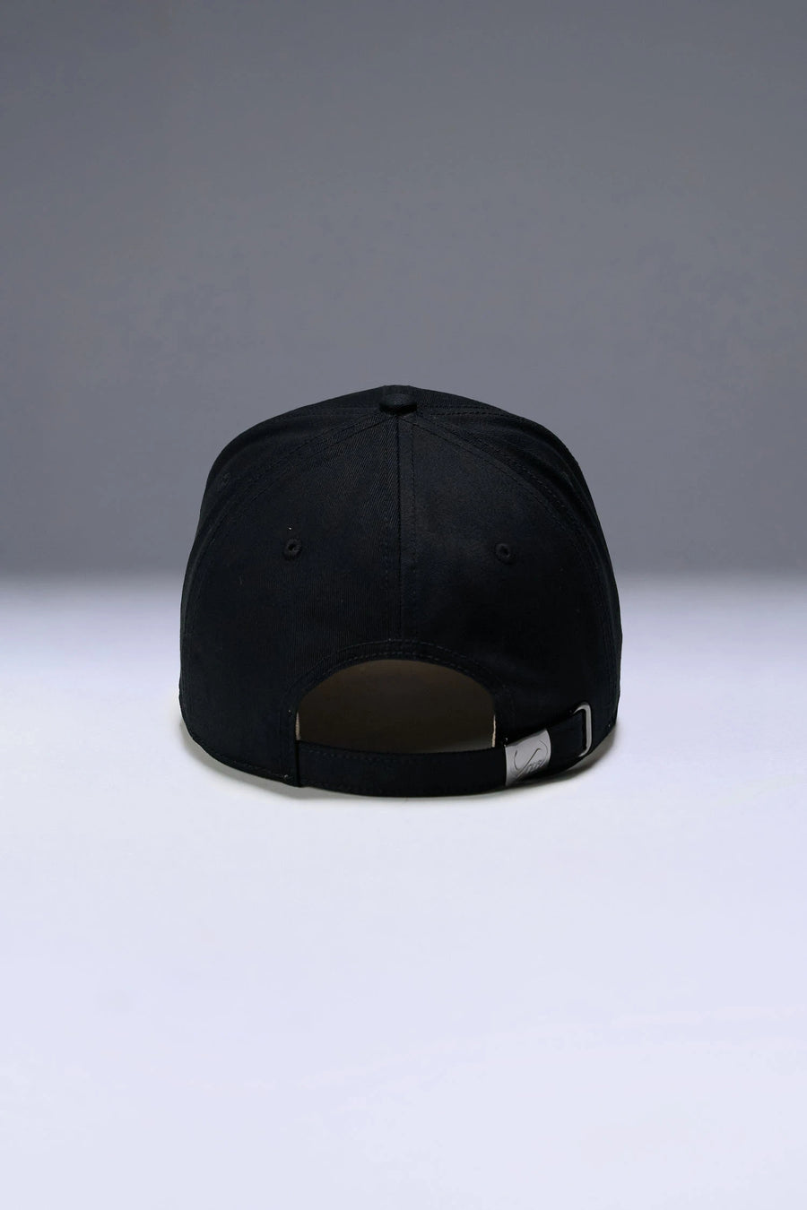 Black/Oat Classic Further Circle Hat with heavyweight cotton twill fabric and front center embroidery for workouts and everyday wear by TLF Apparel – back view