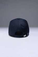 Blue Classic Further Circle Hat with adjustable self strap metal buckle closure and classic 6-panel construction by TLF Apparel – back view 