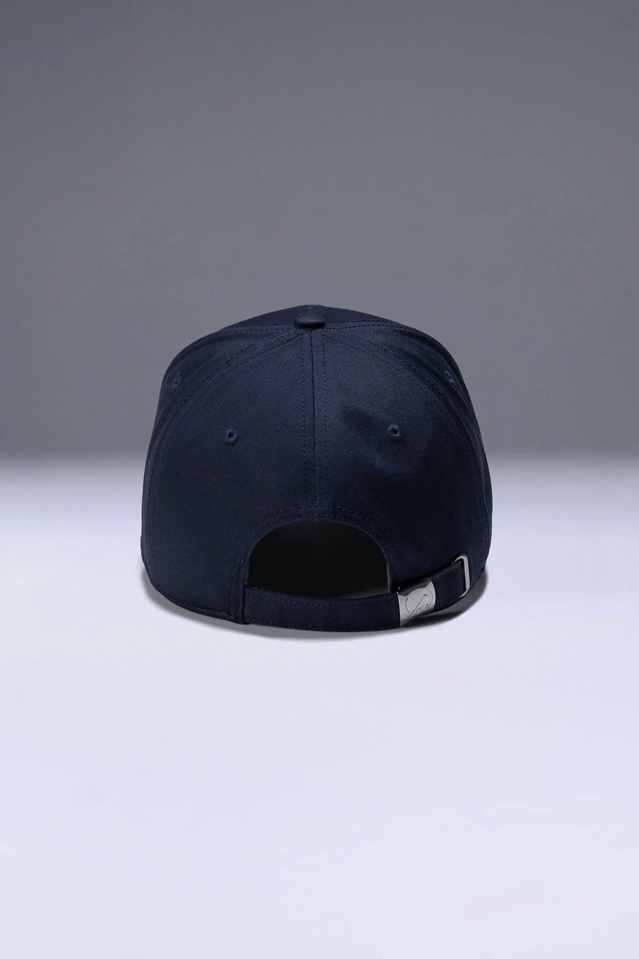 Blue Classic Further Circle Hat with adjustable self strap metal buckle closure and classic 6-panel construction by TLF Apparel – back view 