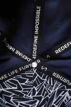 Blue Classic Further Circle Hat showing Take Life Further full circle embroidery and cotton twill fabric detail by TLF Apparel – detail view 