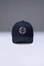 Blue Classic Further Circle Hat showing mid profile side silhouette and structured cotton twill fabric by TLF Apparel – front view 