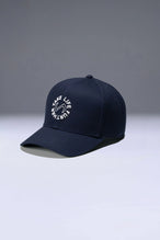 Blue Classic Further Circle Hat showing mid profile side silhouette and structured cotton twill fabric by TLF Apparel – side view 