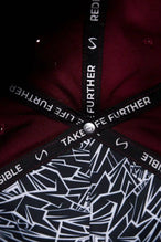 Fig/Black Classic Further Circle Hat showing Take Life Further full circle embroidery and cotton twill fabric detail by TLF Apparel – detail view 