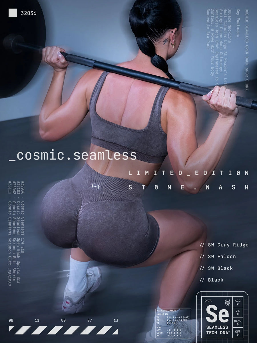 Cosmic Seamless Open Back Sports Bra