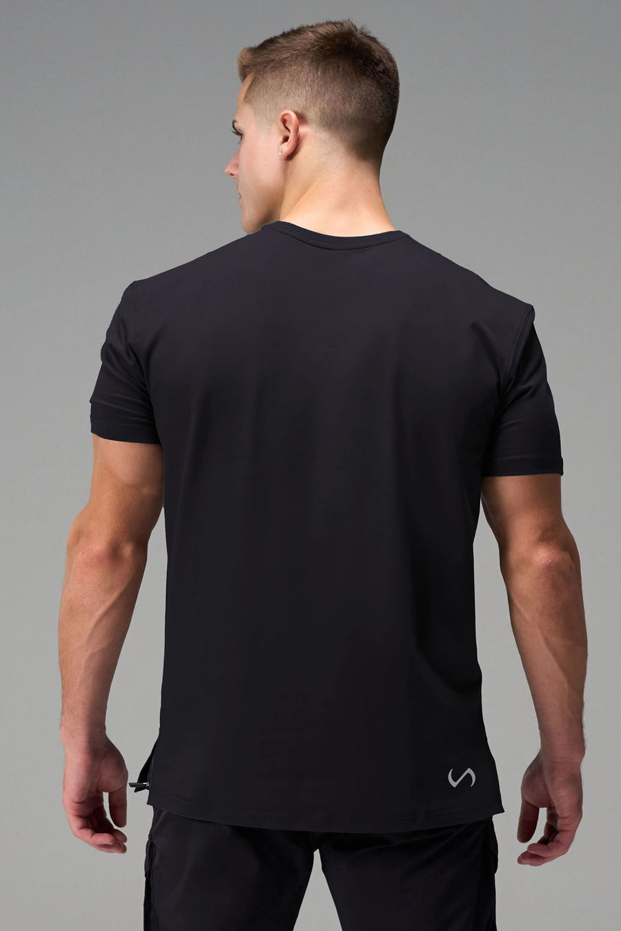Back View Of TLF Swole Tee in Black