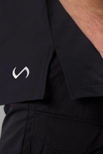 Side Detail View Of TLF Swole Tee in Black