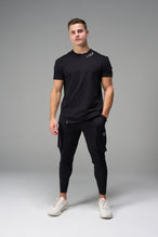 Front View Of TLF Swole Tee in Black