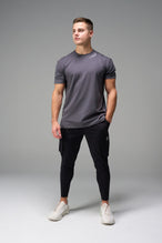 Front View Of TLF Swole Tee in Blackened Pearl Color