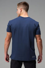 Back View Of TLF Swole Tee in Blue