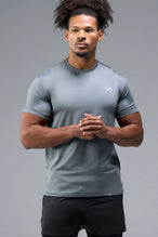 Front View of Quiet Shade TLF Infi-Dry Swole Tee, crafted with our custom swole fit and utilizing our infi-dry fabric technology