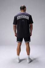 Black TLF x Matt Greggo Cotton Luxe Oversized Tee showing Take Life Further back graphic and oversized fit by TLF Apparel – back view