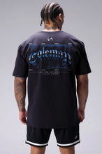 Black Ronnie Coleman “champ” Tee oversized bodybuilding graphic shirt featuring iconic Ronnie Coleman legacy artwork by TLF Apparel – back view