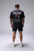 Black Ronnie Coleman “discipline” Tee oversized bodybuilding graphic shirt featuring iconic Ronnie Coleman legacy artwork by TLF Apparel – back view