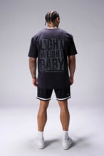 Black Ronnie Coleman “Light weight baby” Tee oversized bodybuilding graphic shirt featuring iconic Ronnie Coleman legacy artwork by TLF Apparel – back view