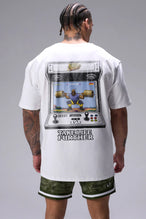 White Ronnie Coleman “Level Up” Tee oversized graphic workout shirt featuring Cotton Luxe DNA™ fabric and Ronnie Coleman legacy artwork by TLF Apparel – back view