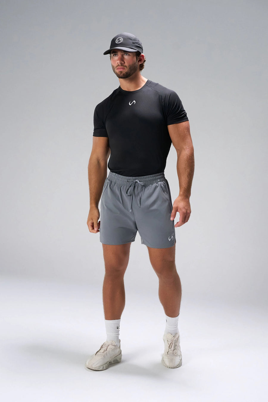 Black Pluma Sun Tee with raglan sleeves and UPF 30 protection for all-day wear by TLF Apparel – front view