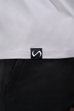 Gray Bamboo Crew Neck Essential Tee showing ultra soft bamboo fabric texture and silicone icon label detail by TLF Apparel – detail view