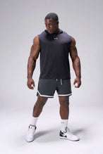 Black Train Infi Dry Sleeveless Hoodie with lightweight, moisture-wicking fabric, athletic fit, and structured hood for training by TLF Apparel – front view