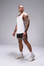 Brown TLF Evolve Mesh 6 Inch Shorts showing 6 inch inseam fit, breathable mesh fabric, and athletic relaxed silhouette by TLF Apparel – side view
