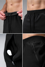 Black men’s Apex 365 7 Inch Shorts feature a 7 inch inseam, designed for training, and all-day gym to street wear by TLF Apparel – back view 