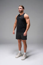Black men’s Apex 365 Joggers feature a tapered fit, designed for training, and all-day gym to street wear by TLF Apparel – front view 