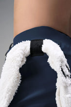 Blue men’s Apex 365 7 Inch Shorts feature a 7 inch inseam, designed for training, and all-day gym to street wear by TLF Apparel – back view 