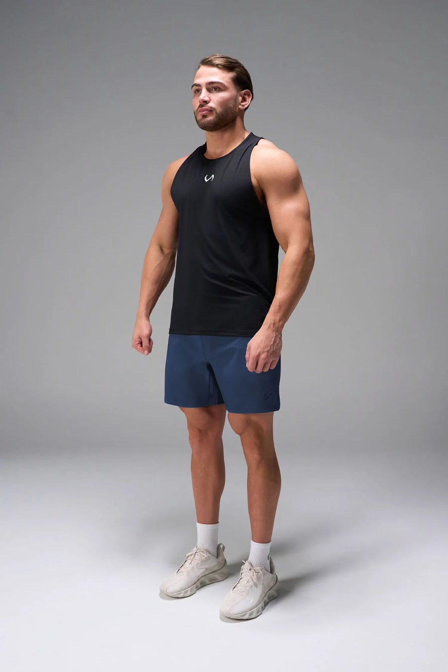 Blue men’s Apex 365 Joggers feature a tapered fit, designed for training, and all-day gym to street wear by TLF Apparel – front view 