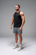 Gray men’s Apex 365 Joggers feature a tapered fit, designed for training, and all-day gym to street wear by TLF Apparel – front view 