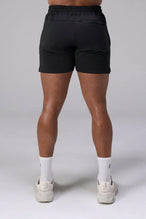 Black Adapt Performance 5 inch Shorts showing rear fit and secure zipper pocket for training and everyday wear by TLF Apparel – back view