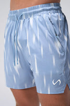 Print Hybrid Element 5 Inch Shorts showing zipper pocket, drawcord, and Element Tech DNA fabric by TLF Apparel – detail view