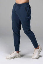 Blue men’s Apex 365 Joggers feature a tapered fit, designed for training, and all-day gym to street wear by TLF Apparel – front view