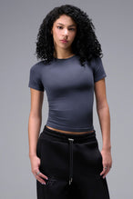 Women’s armada essential seamless short sleeve top with contouring fit for gym and lifestyle by TLF Apparel – main front view