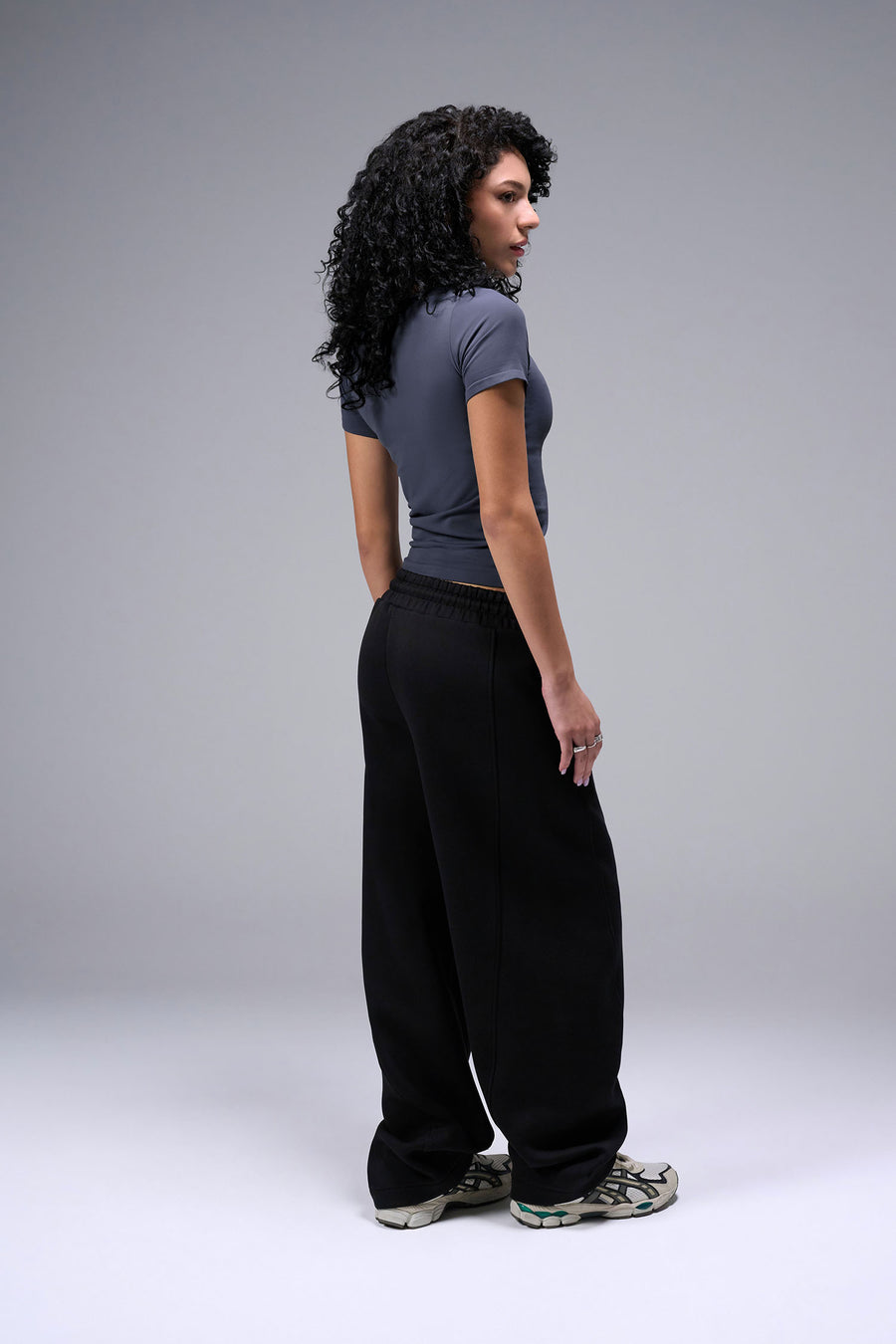 Women’s armada essential seamless short sleeve top with contouring fit for gym and lifestyle by TLF Apparel – side  view
