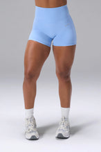 Blue NeoCloud™ 4 Inch Secret Glute Seam Shorts with 4 inch inseam and scrunch lift, daily wear by TLF Apparel – front view
