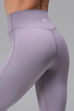 Gray Ridge Tempo High Waisted Workout Leggings showing Luxe DNA™ buttery-soft fabric and high-waisted waistband detail by TLF Apparel – detail view