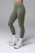 Sage Tempo High Waisted Workout Leggings with snatched waist design and butt lifting sculpting fit for gym workouts and all-day wear by TLF Apparel – front view